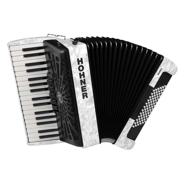 Acordeon Hohner Bravo Iii De Teclas 72 Bajos Blanco C/Funda, A16612s